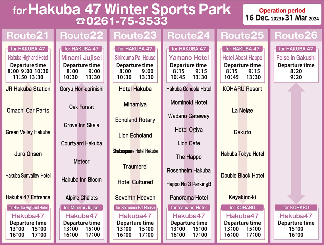 Daily Bus Timetable